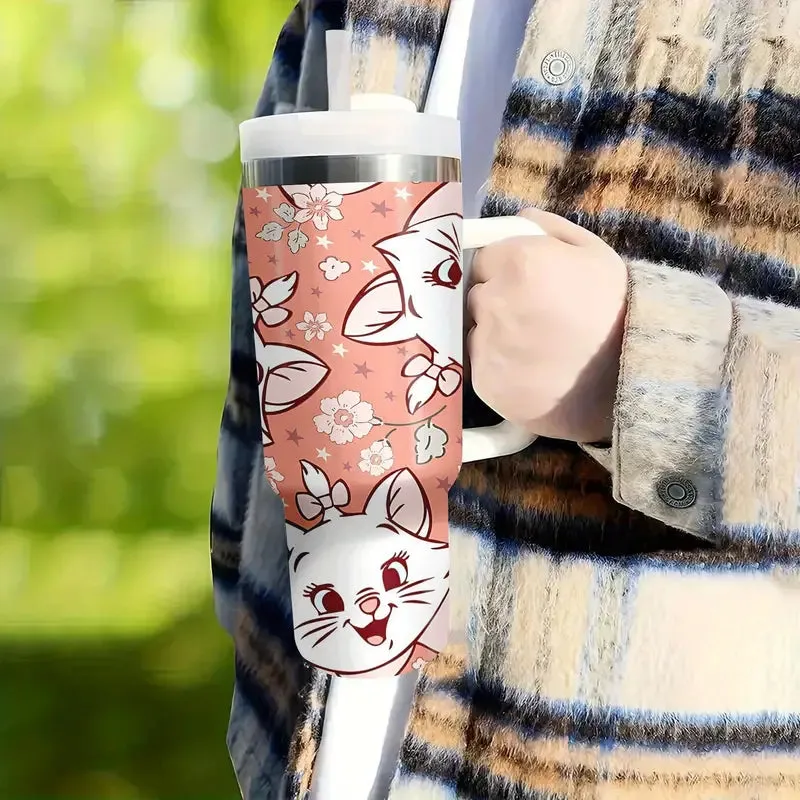 40Oz Floral Fox Insulated Tumbler