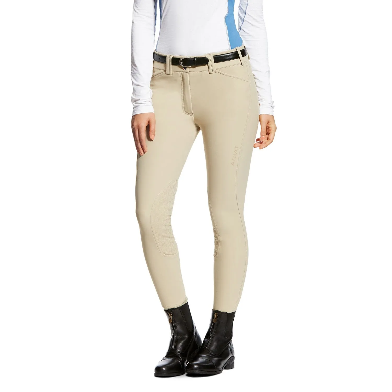 Ariat Ladies Tri Factor Grip Knee Patch Breeches