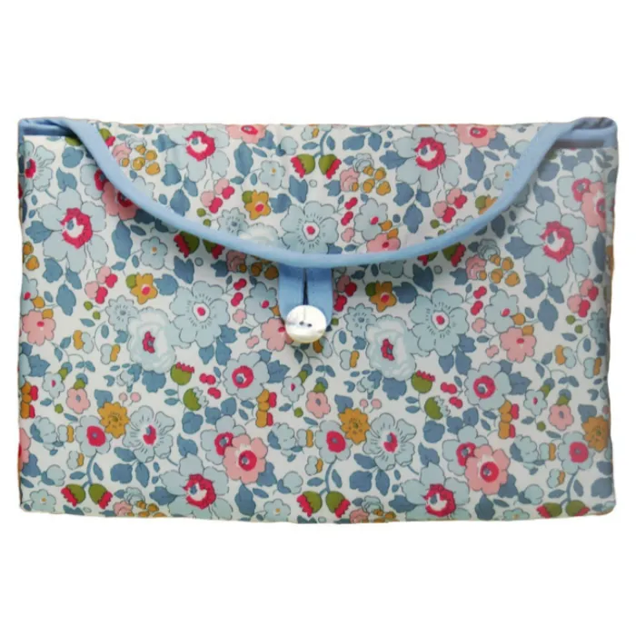 Blue Floral Fold and Go Changing Pad