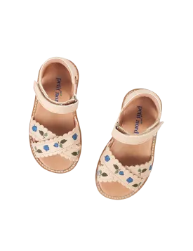 Blueberry Crossover Sandal - Cream