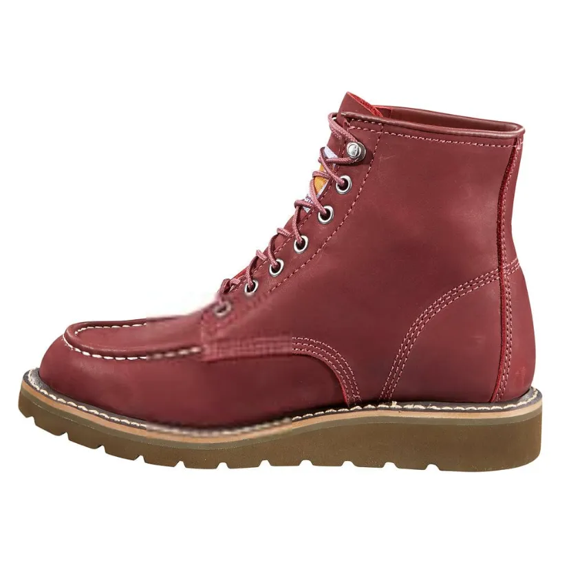 Carhartt Women's Lightweight 6" Wedge Work Boot - Burgundy - FW6023-W