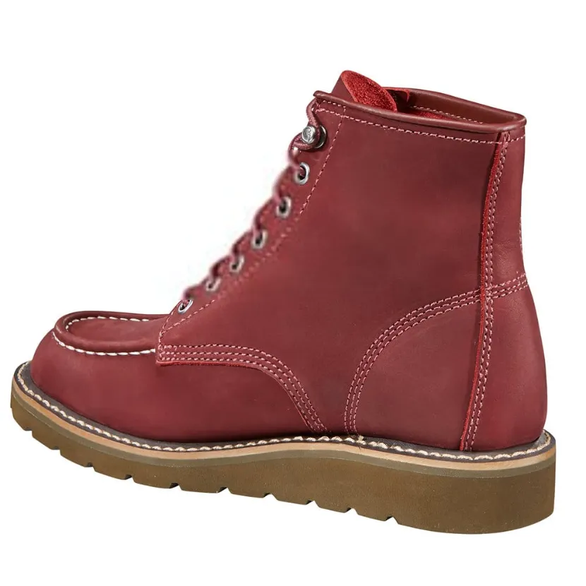 Carhartt Women's Lightweight 6" Wedge Work Boot - Burgundy - FW6023-W