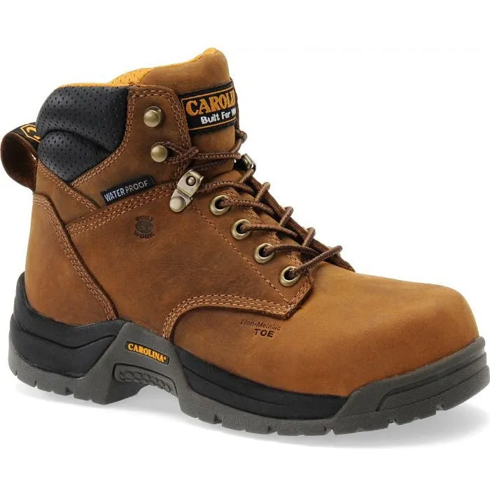 Carolina Women's Raleigh 6" Comp Toe WP Slip Resist Work Boot -Brown- CA1620