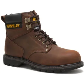 CAT Men's Second Shift Steel Toe Work Boot - Dark Brown - P89586