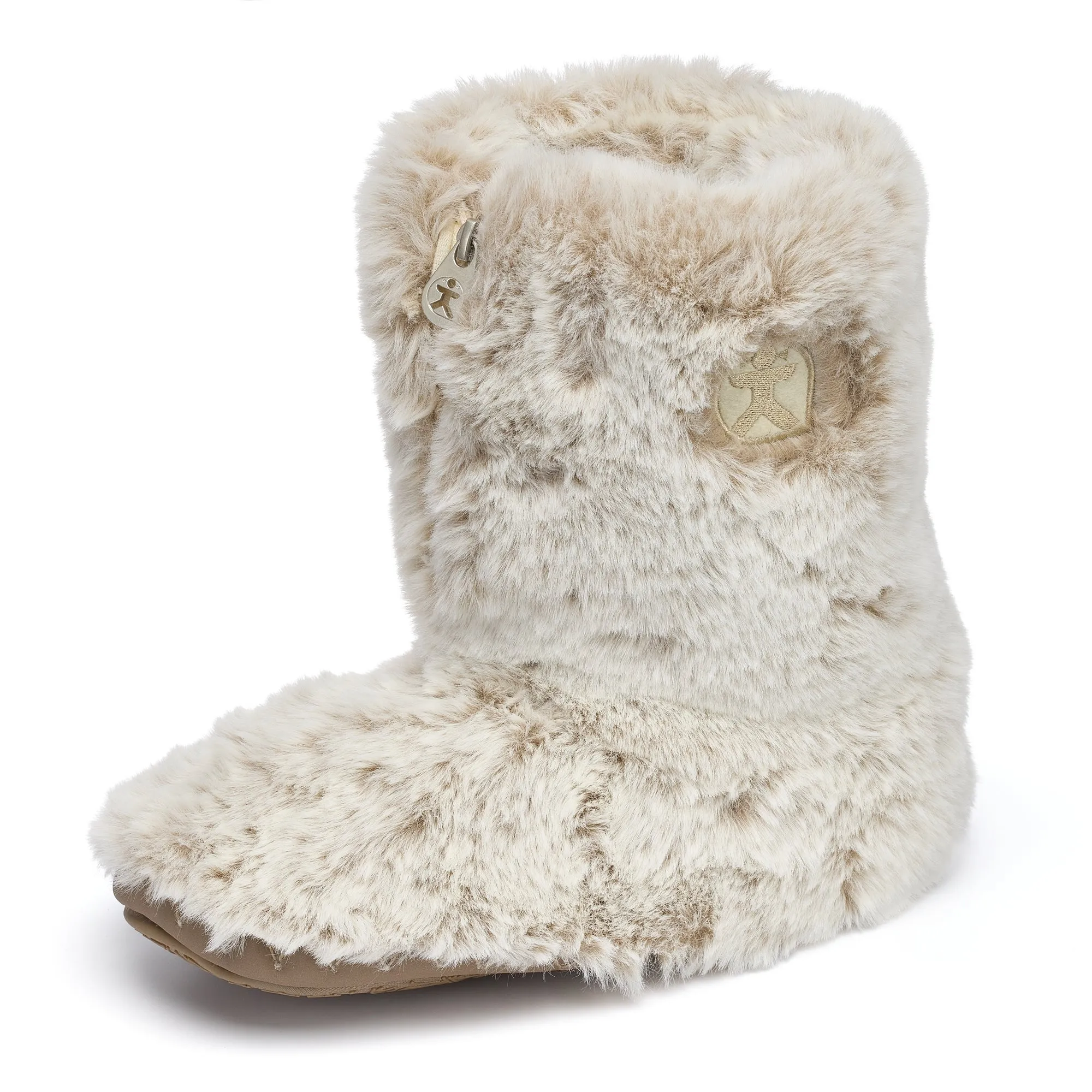 Cole - Short Luxury Faux Fur Boot - Ferret