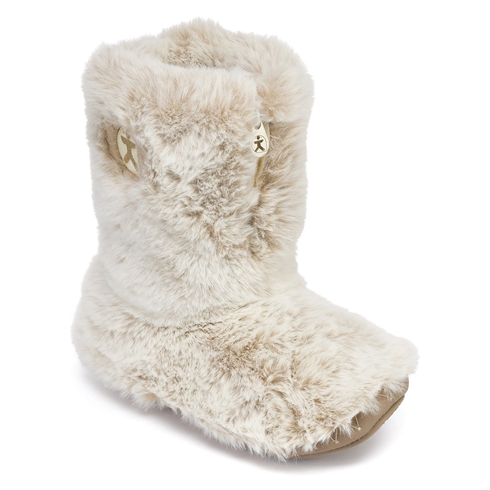 Cole - Short Luxury Faux Fur Boot - Ferret