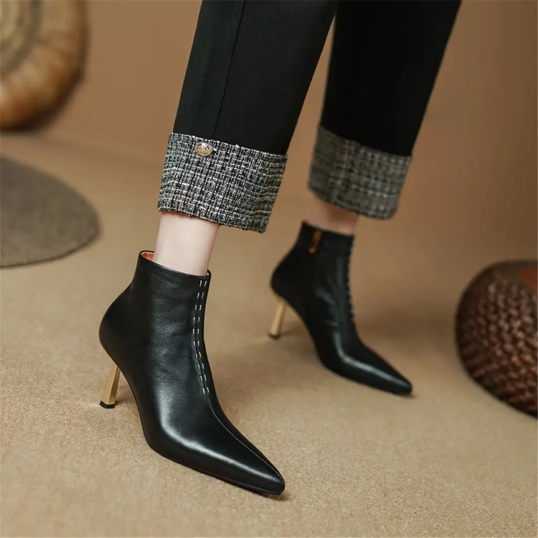 CrocDivine Leather Zippered Boots