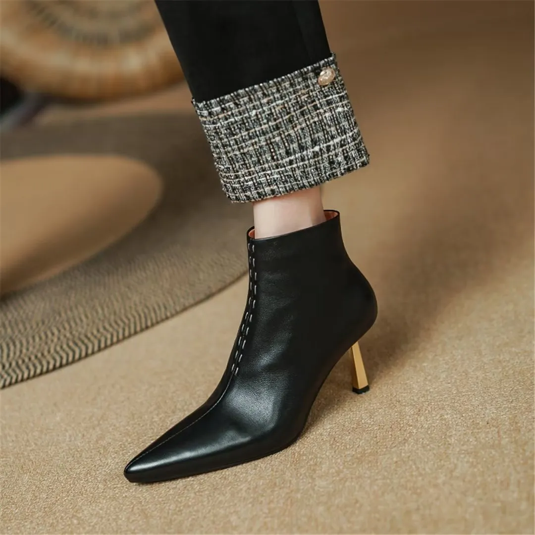 CrocDivine Leather Zippered Boots