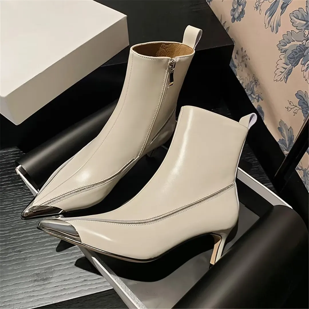 CrocGlam Pointed Cow Leather Boots