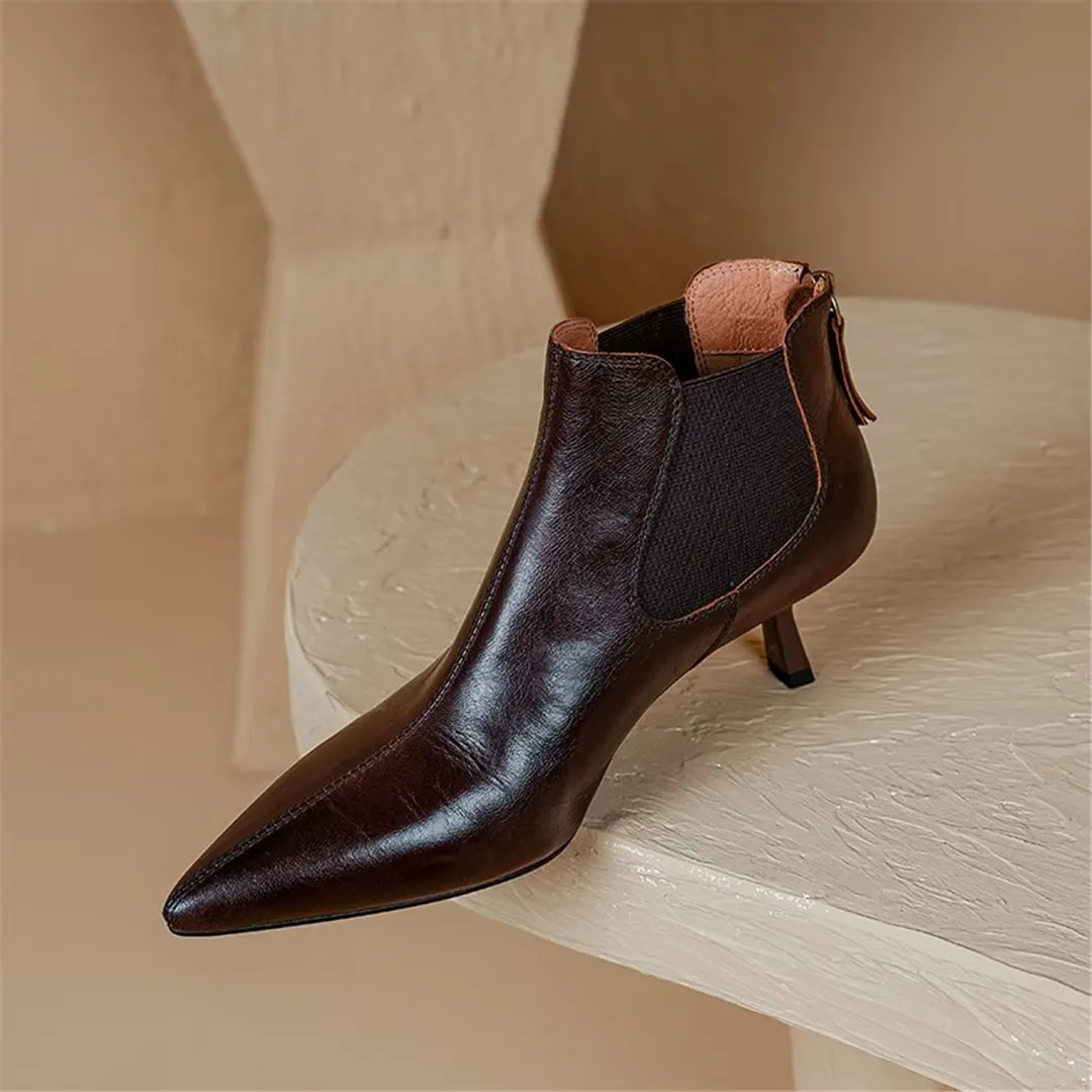 CrocOpulent Square Toe Leather Boots