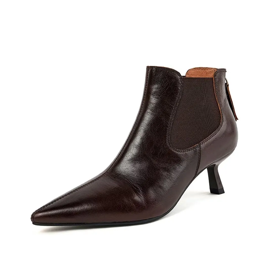 CrocOpulent Square Toe Leather Boots