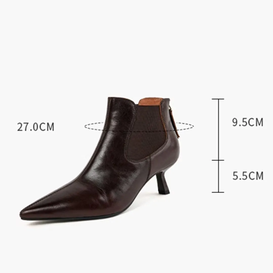 CrocOpulent Square Toe Leather Boots