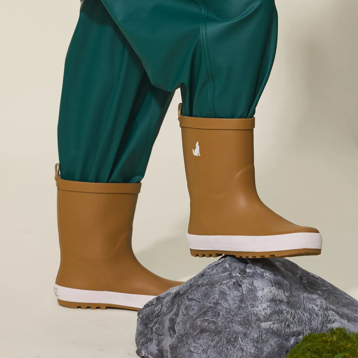 CRYWOLF RAIN BOOTS TAN