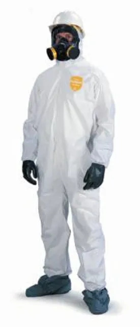 DuPont 3X White ProShield 10 mil Anti-Static NexGen Disposable Coveralls With Front Zipper Closure And Elastic Around Face (25 Per Case)