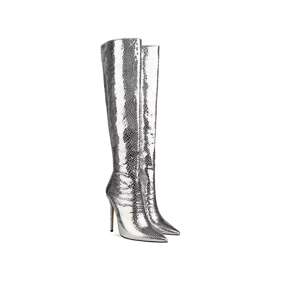 ElegantLuxe Over-Knee Pointed Toe Heel Boots