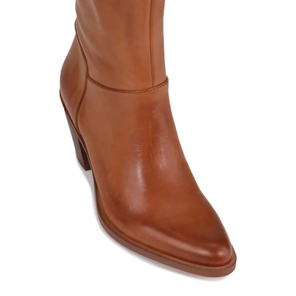 ELENOR LEATHER LONG BOOTS