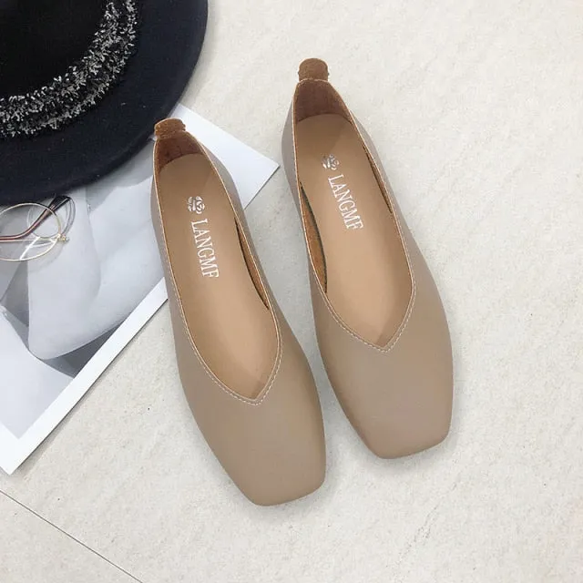 Fashion Flats for Women Shoes | Spring Summer Boat Shoes | Pointed toe Casual Slip-on Shoes | Elegant Ladies Footwear | ideal gift