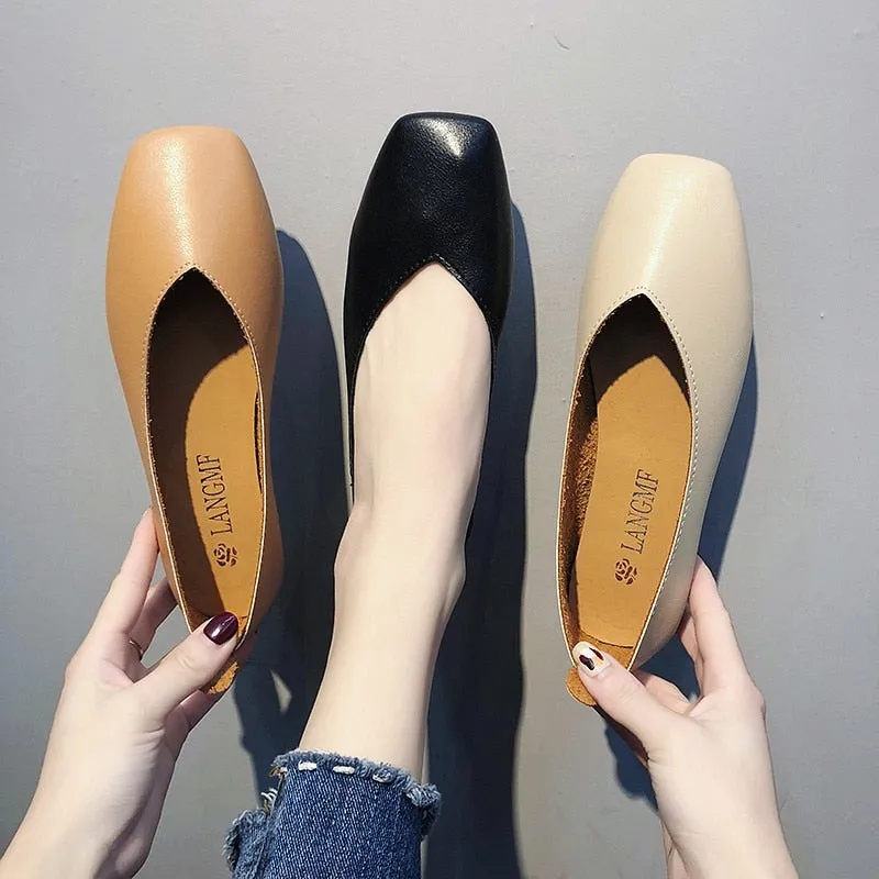 Fashion Flats for Women Shoes | Spring Summer Boat Shoes | Pointed toe Casual Slip-on Shoes | Elegant Ladies Footwear | ideal gift