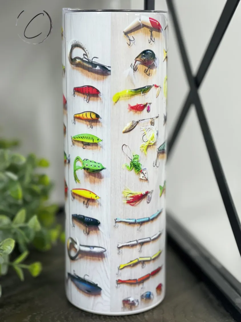 Fishing Lures 20oz Skinny Tumbler