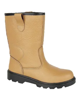 Grafters Tan Leather Rigger Safety Boots