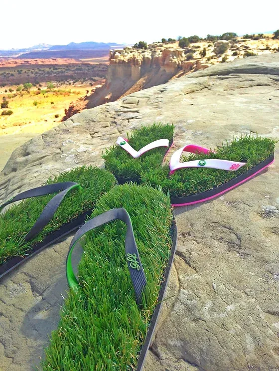 GRASS FLIP FLOPS! No watering required