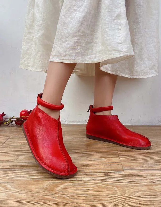 Handmade Retro Comfortable Ankle Boots