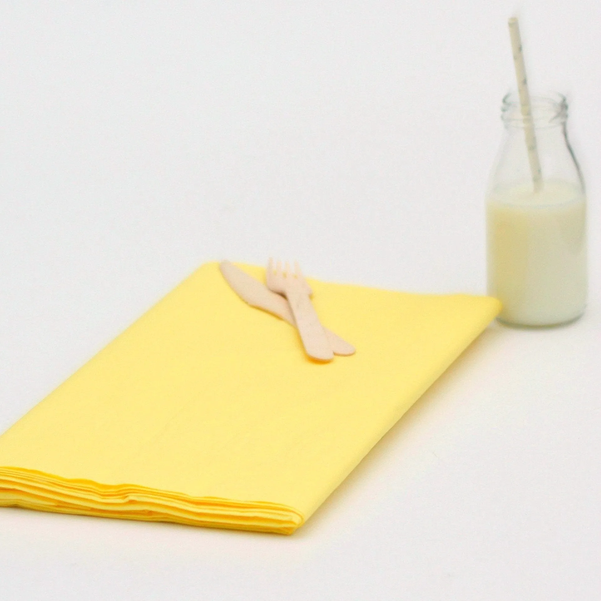 Large Lemon Paper Tablecloth