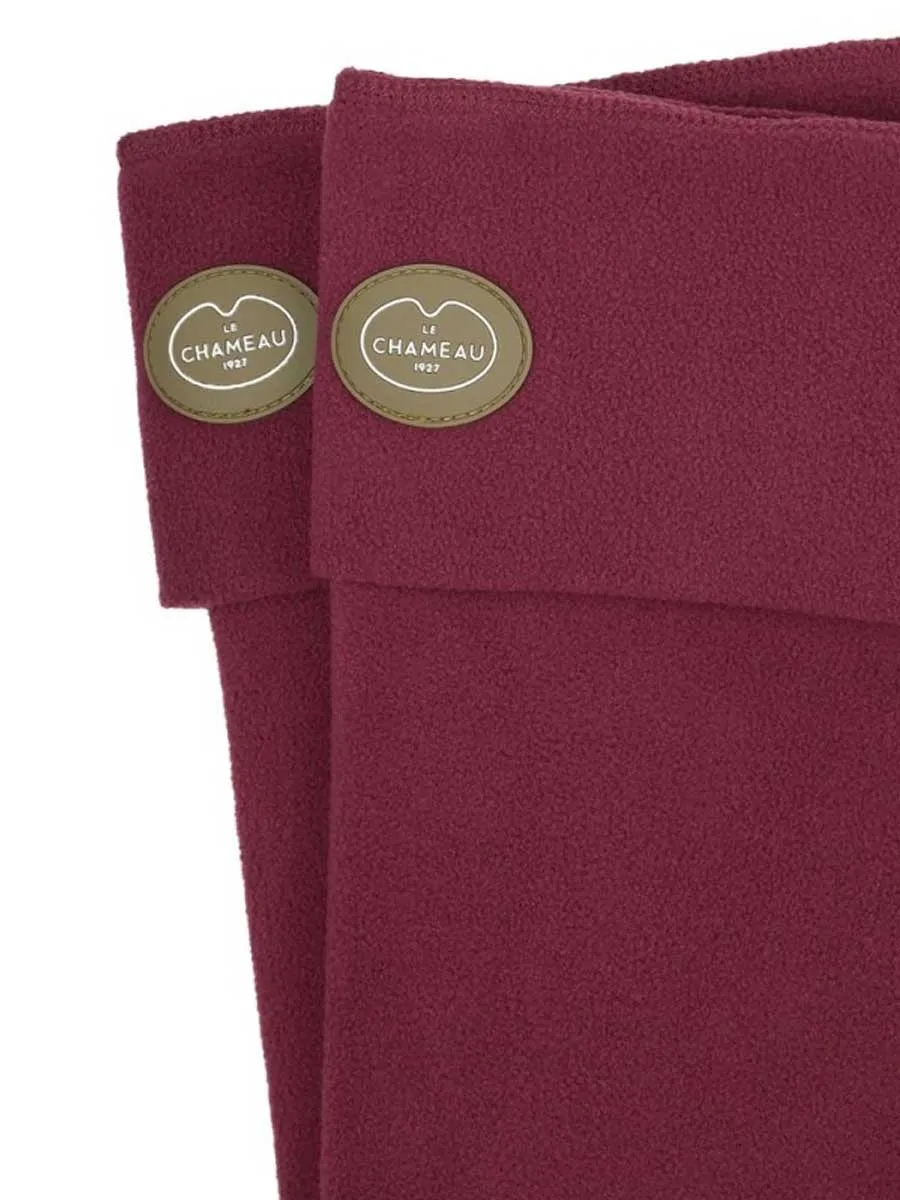 LE CHAMEAU Fleece Boot Liners - Cherry