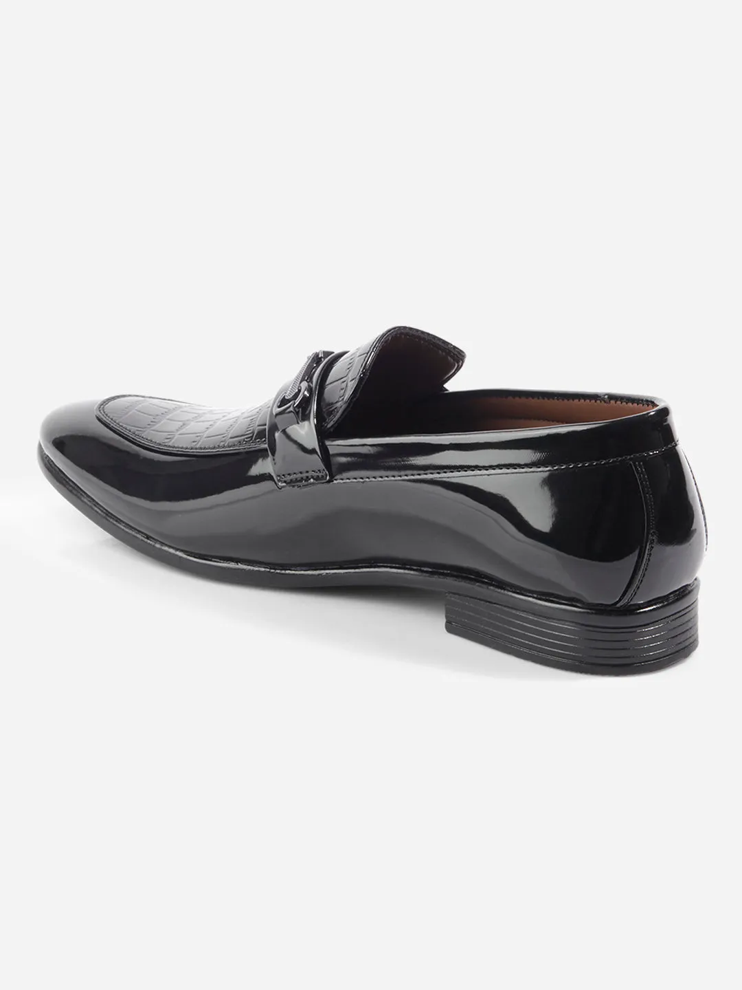 Men's Black Regular Toe Slip On Formal (IX1070)