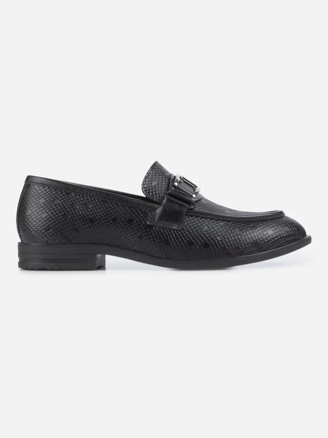 Men's Black Semi Fomal Formal Slip On (IX1088)