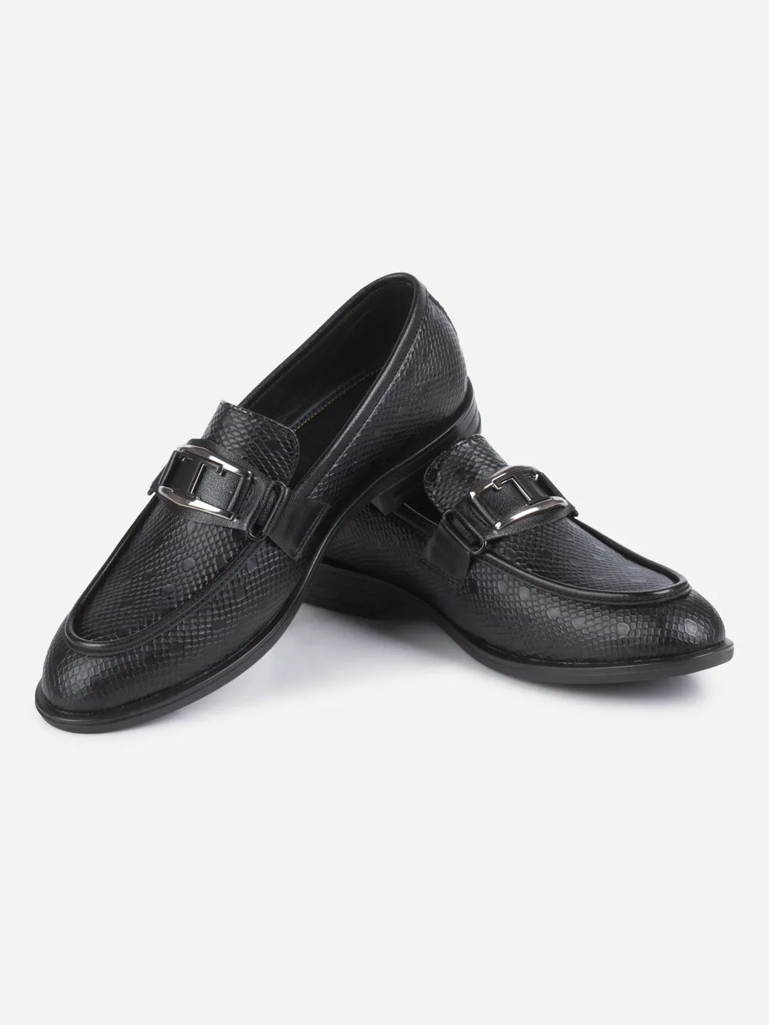 Men's Black Semi Fomal Formal Slip On (IX1088)