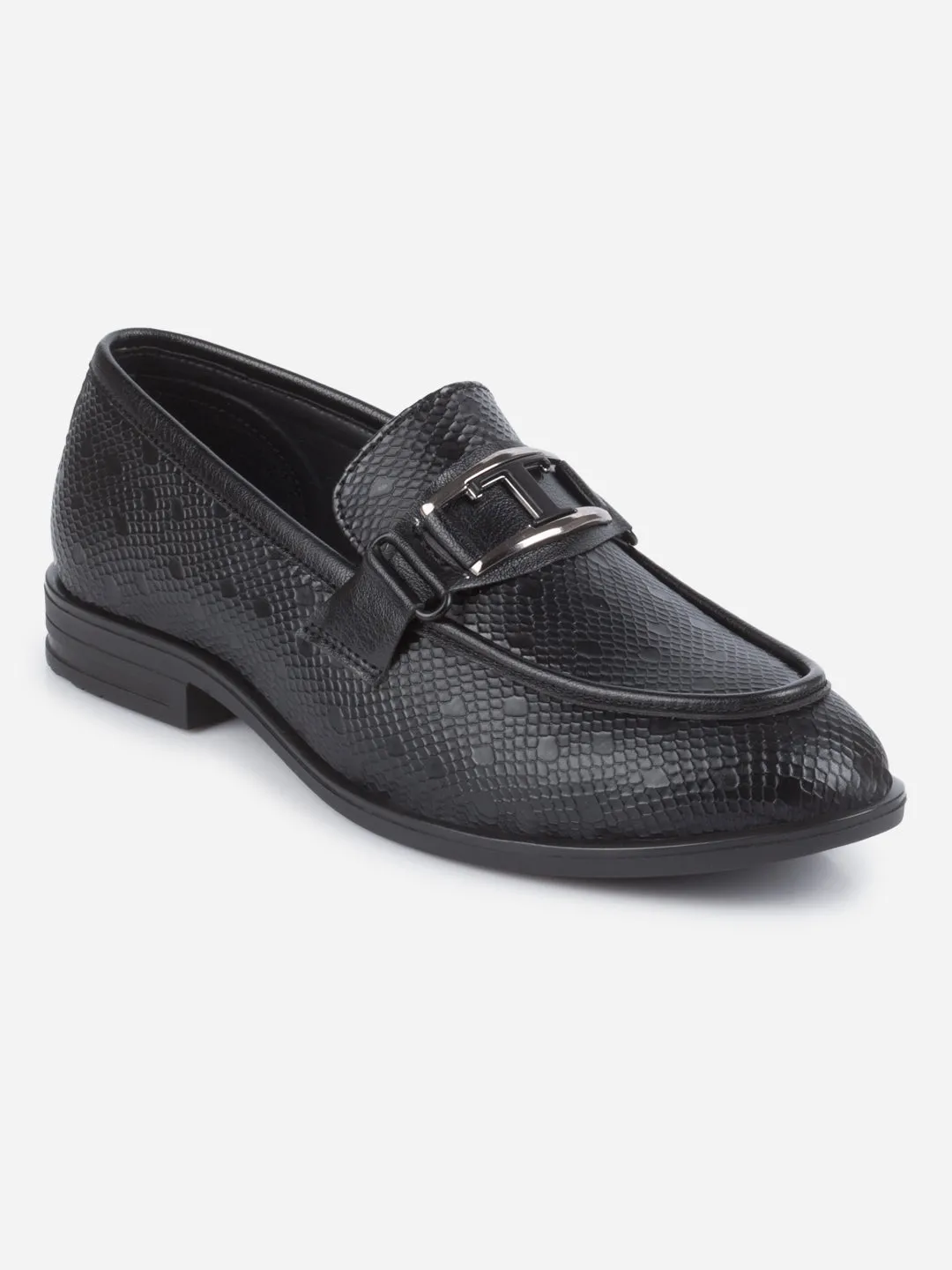 Men's Black Semi Fomal Formal Slip On (IX1088)