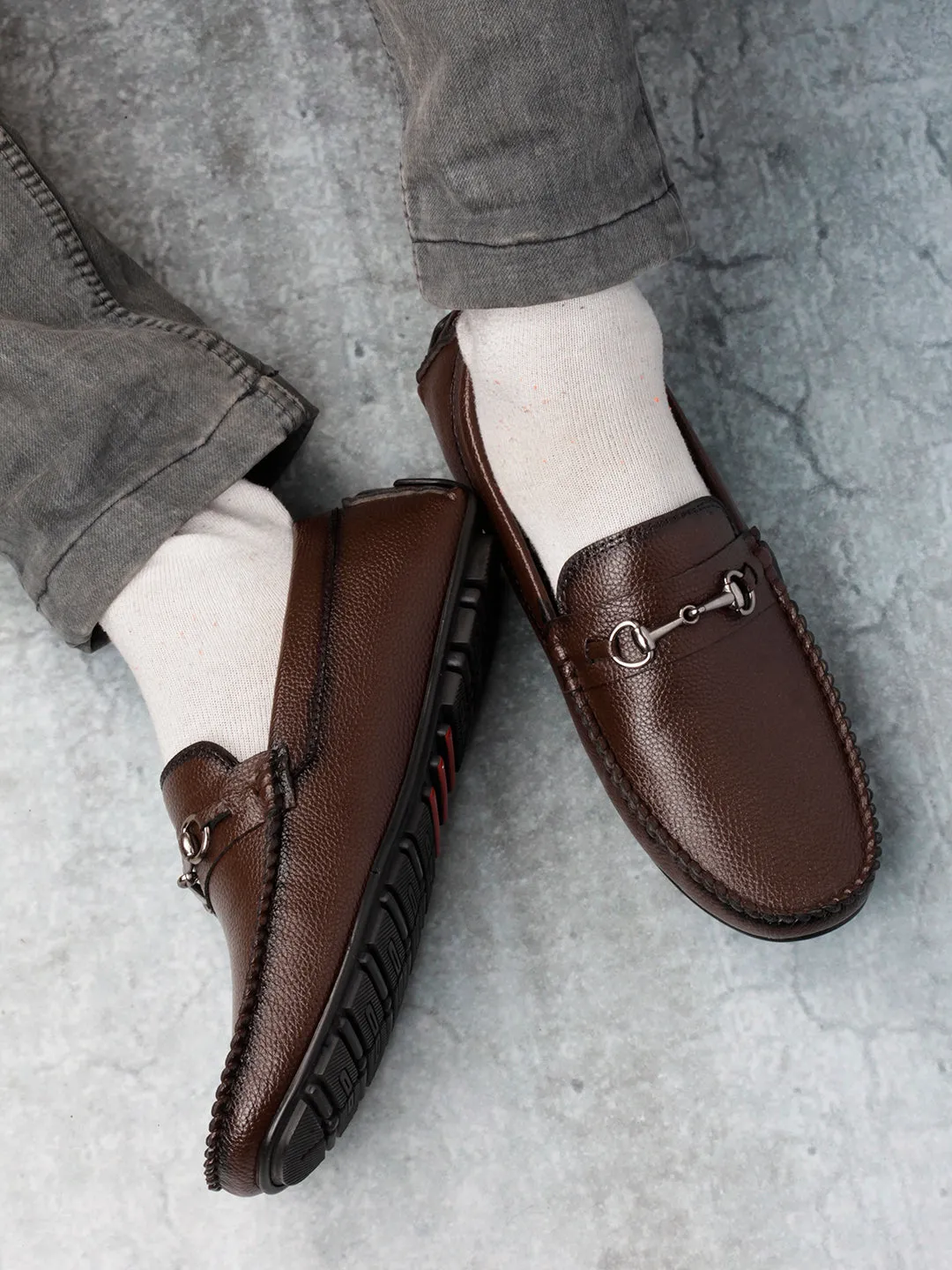 Men's Brown Casual Loafer  (IX4102)