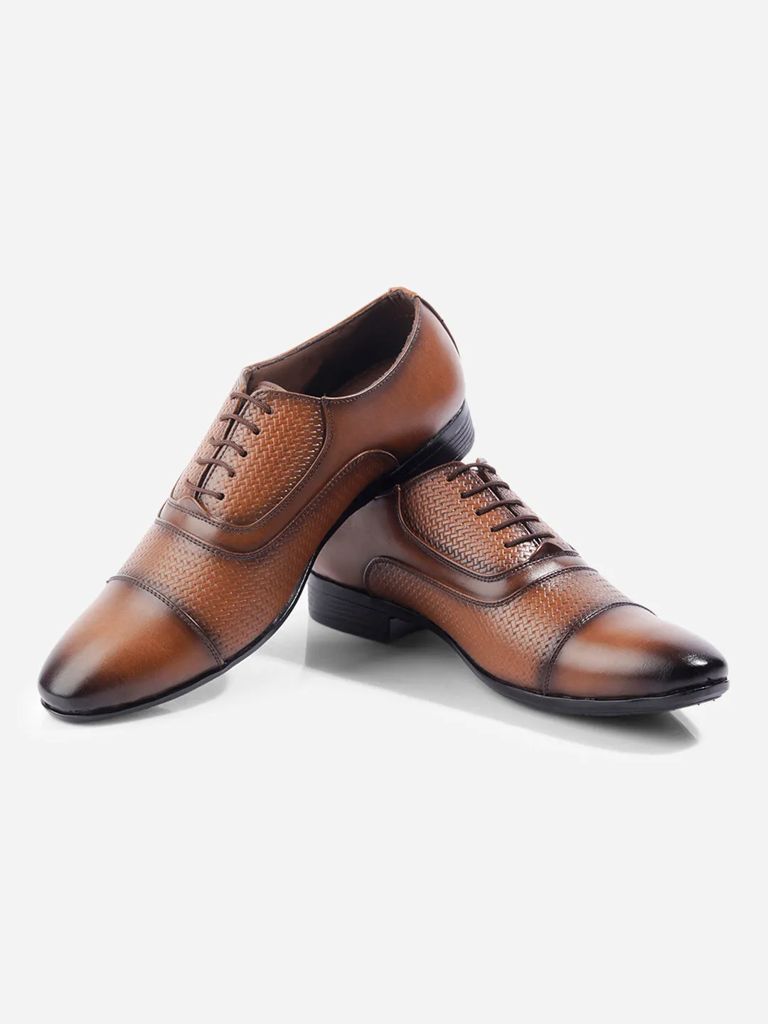 Men's Tan Regular Toe Lace Up Formal (IX1073)