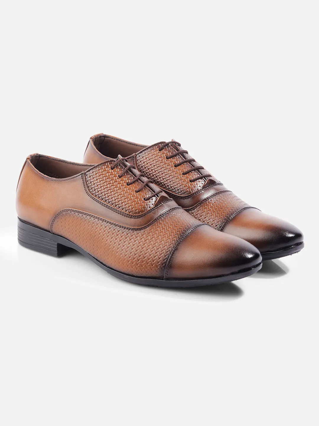 Men's Tan Regular Toe Lace Up Formal (IX1073)