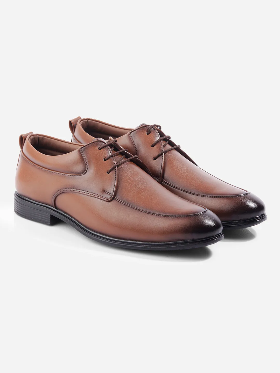 Men's Tan Round Toe Lace Up Formal (IX1078)