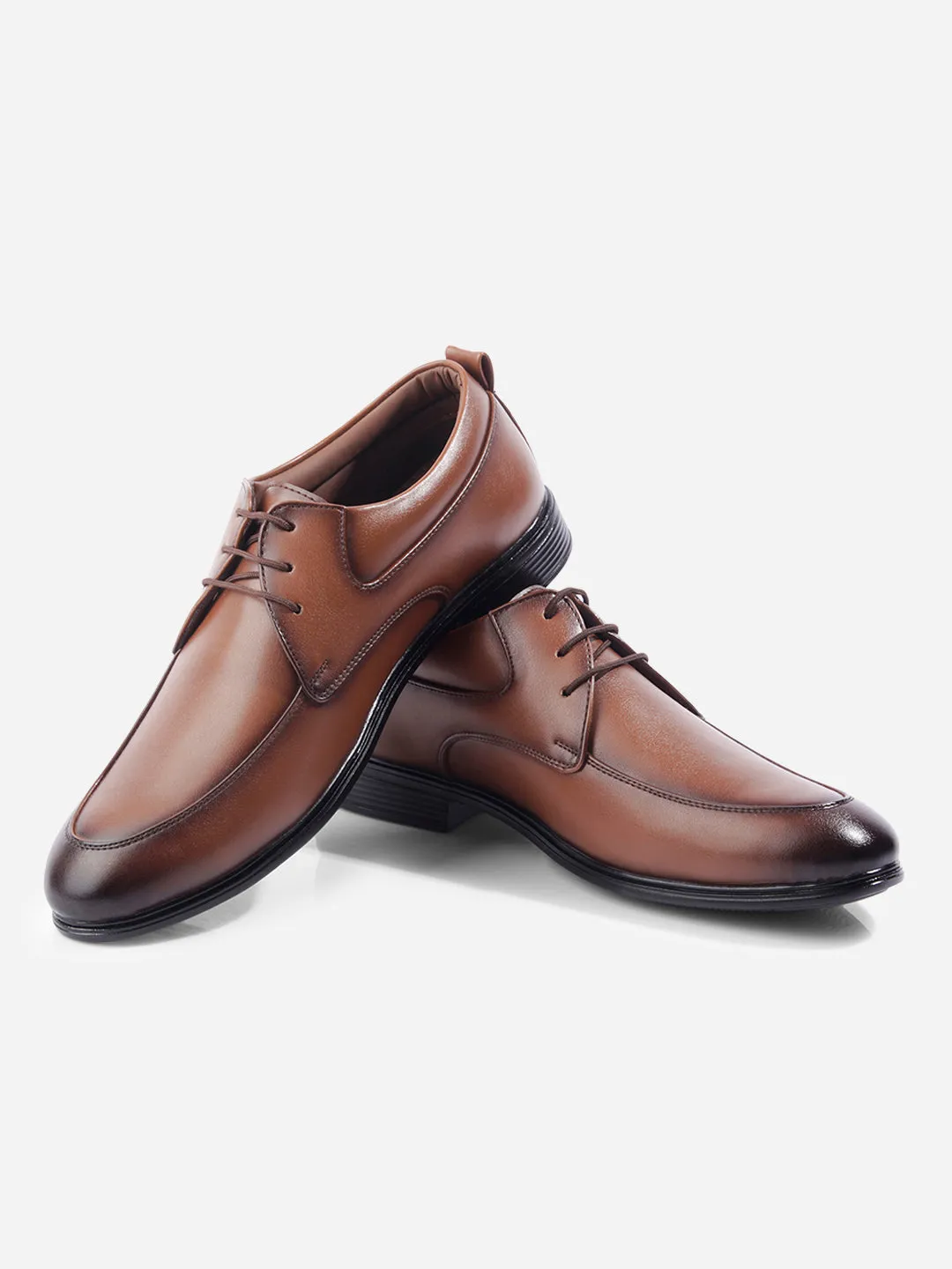 Men's Tan Round Toe Lace Up Formal (IX1078)