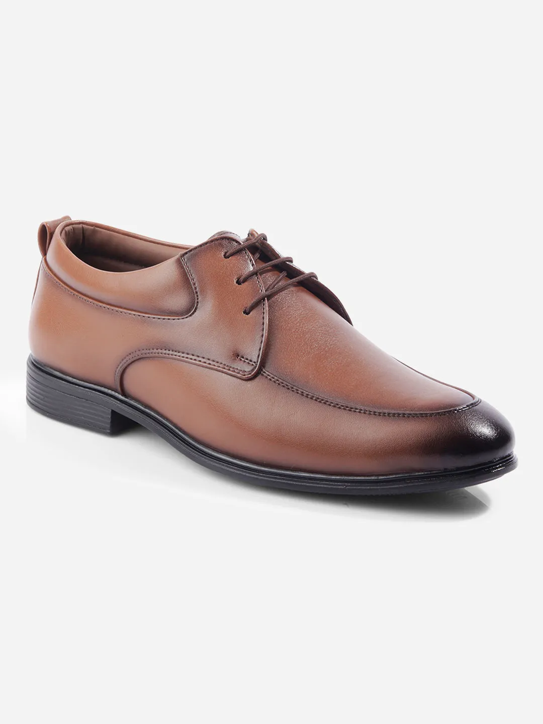 Men's Tan Round Toe Lace Up Formal (IX1078)