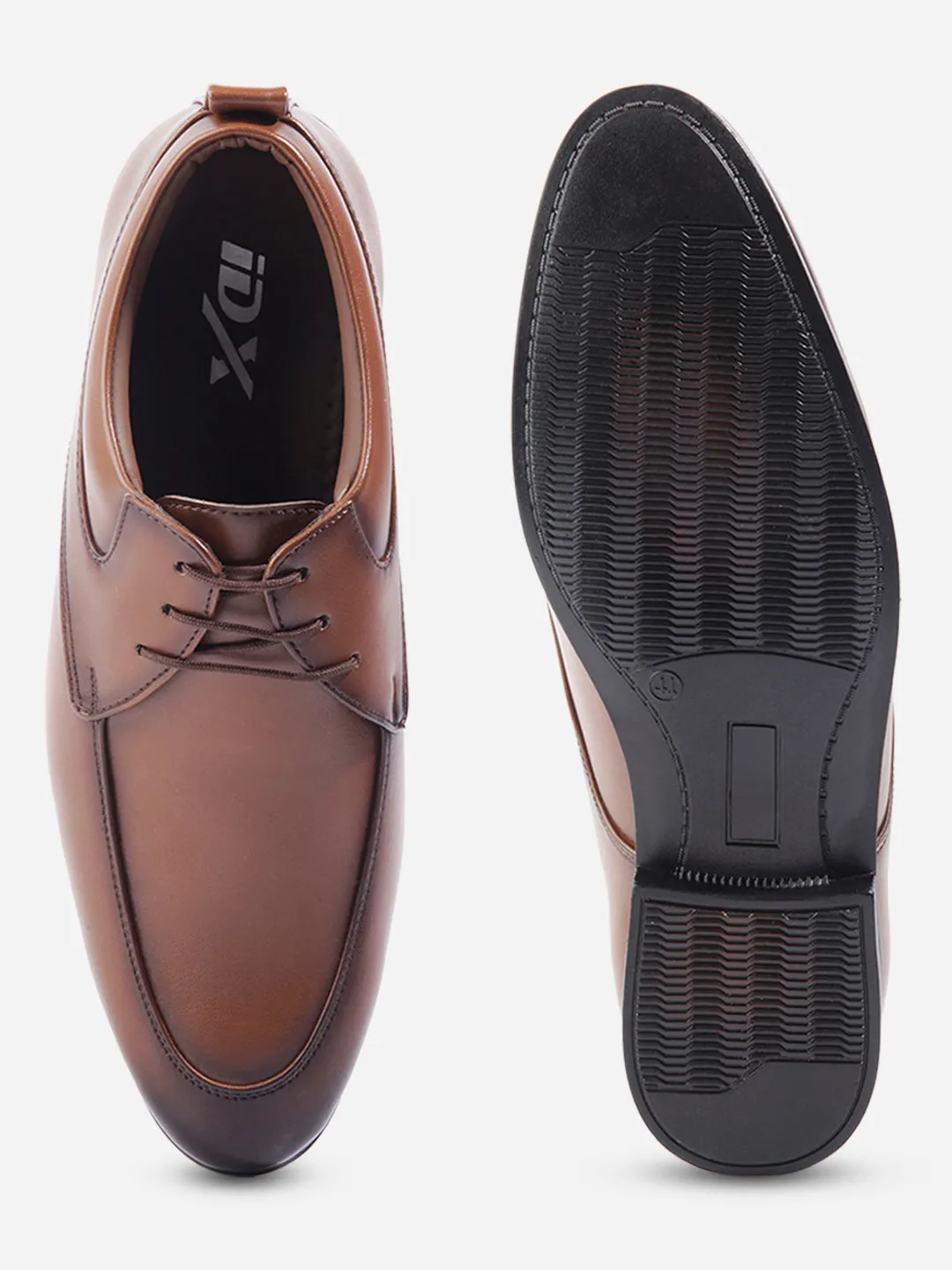 Men's Tan Round Toe Lace Up Formal (IX1078)