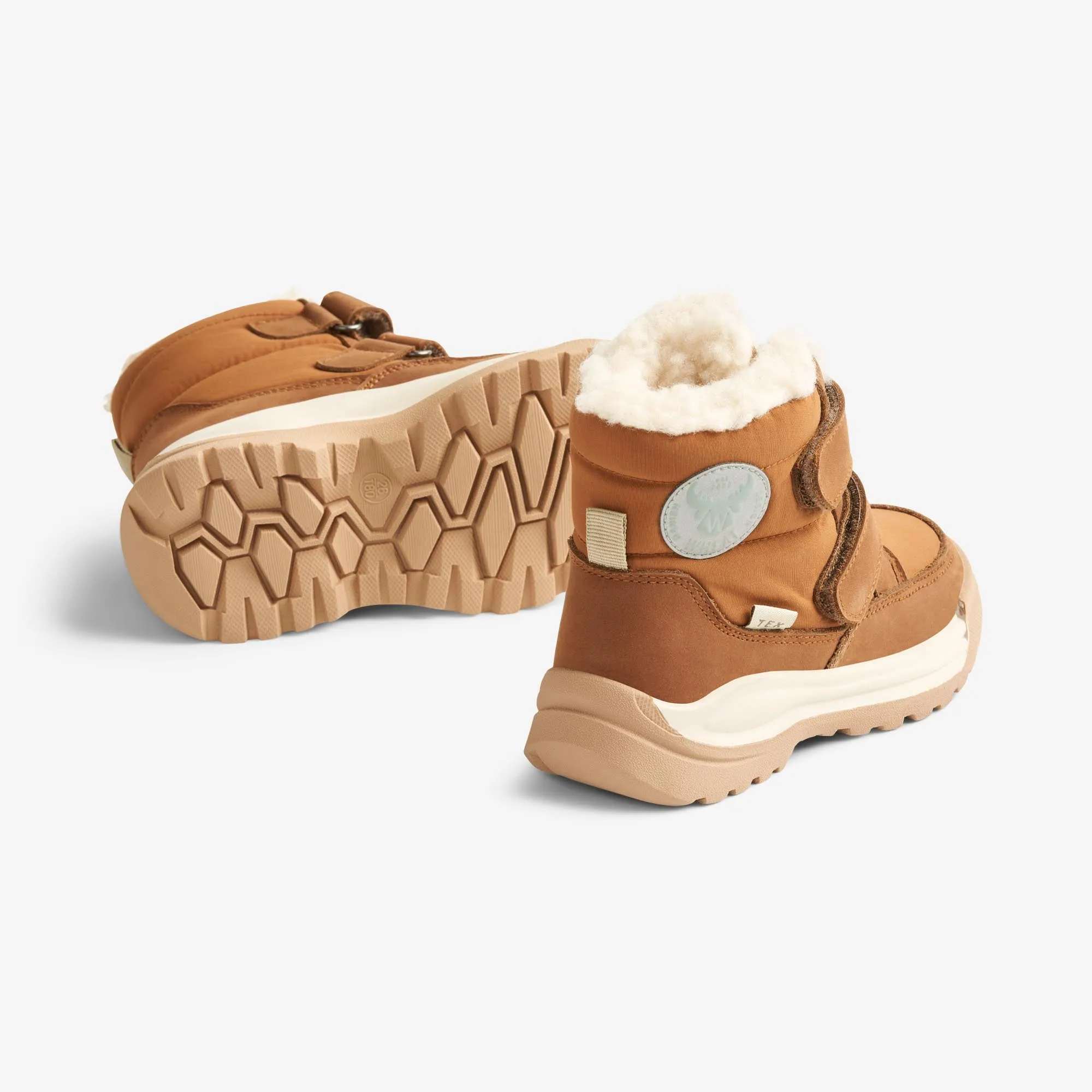 Millas Double Velcro Tex - cognac