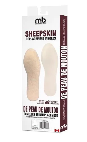 Moneysworth & Best Sheepskin Insoles - Men's 12