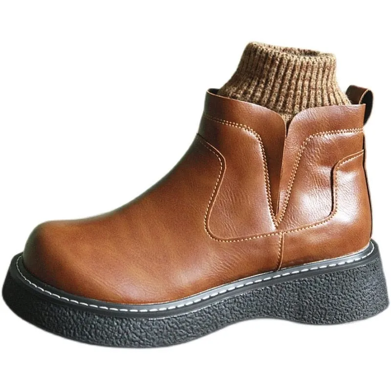 Mori Girl Retro Warm Boots