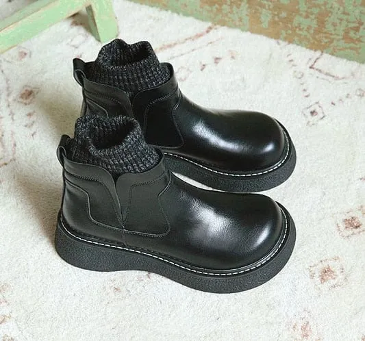 Mori Girl Retro Warm Boots