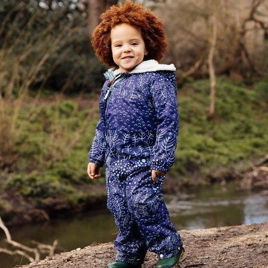 Navy Botanical All-in-One Scampsuit