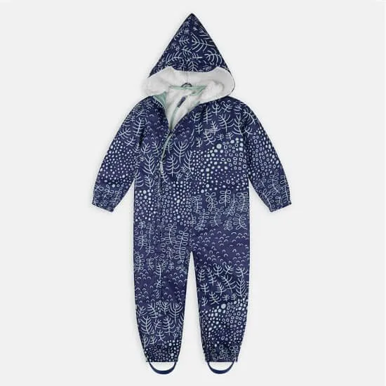 Navy Botanical All-in-One Scampsuit