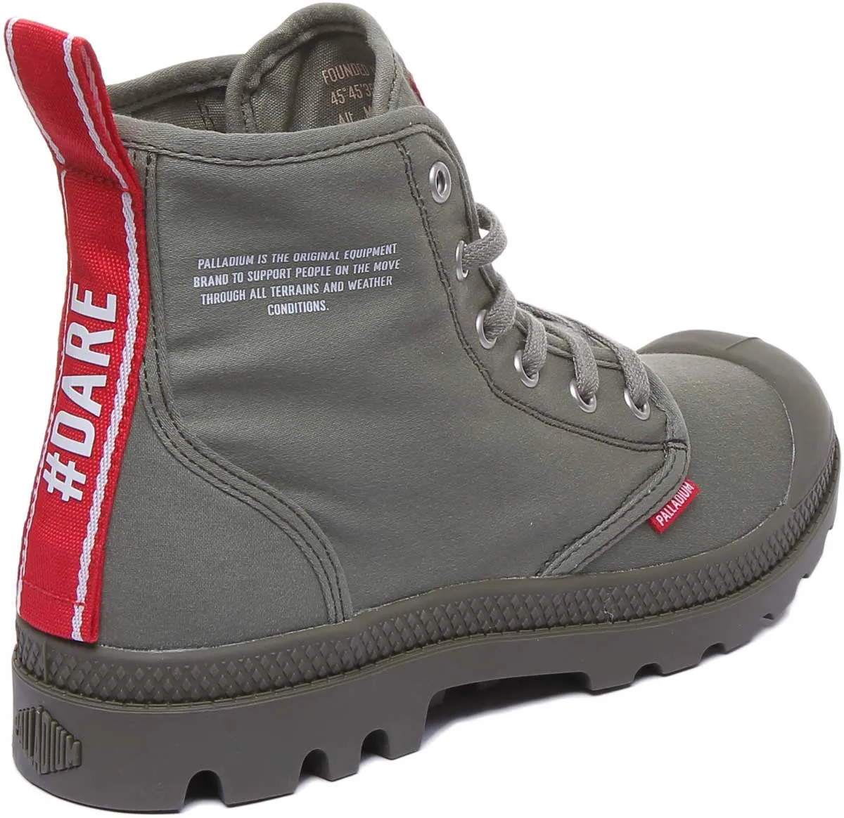 Palladium Pampa Hi Dare In Olive