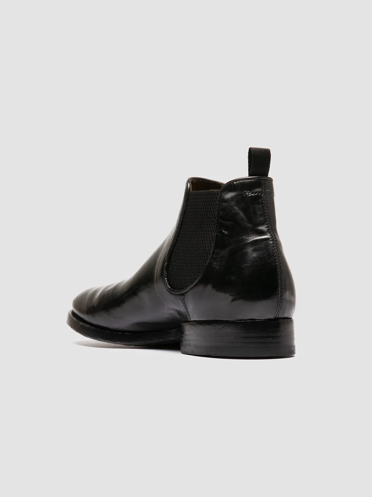 PROVIDENCE 003 - Black Leather Chelsea Boots