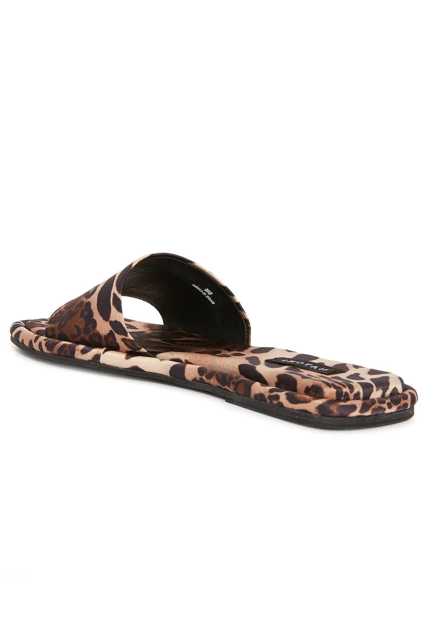 Radial Luxe Leopard Satin Slide