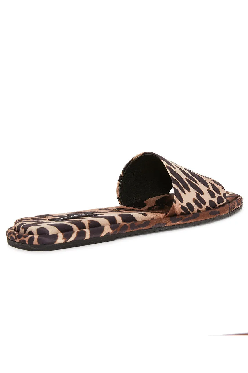 Radial Luxe Leopard Satin Slide