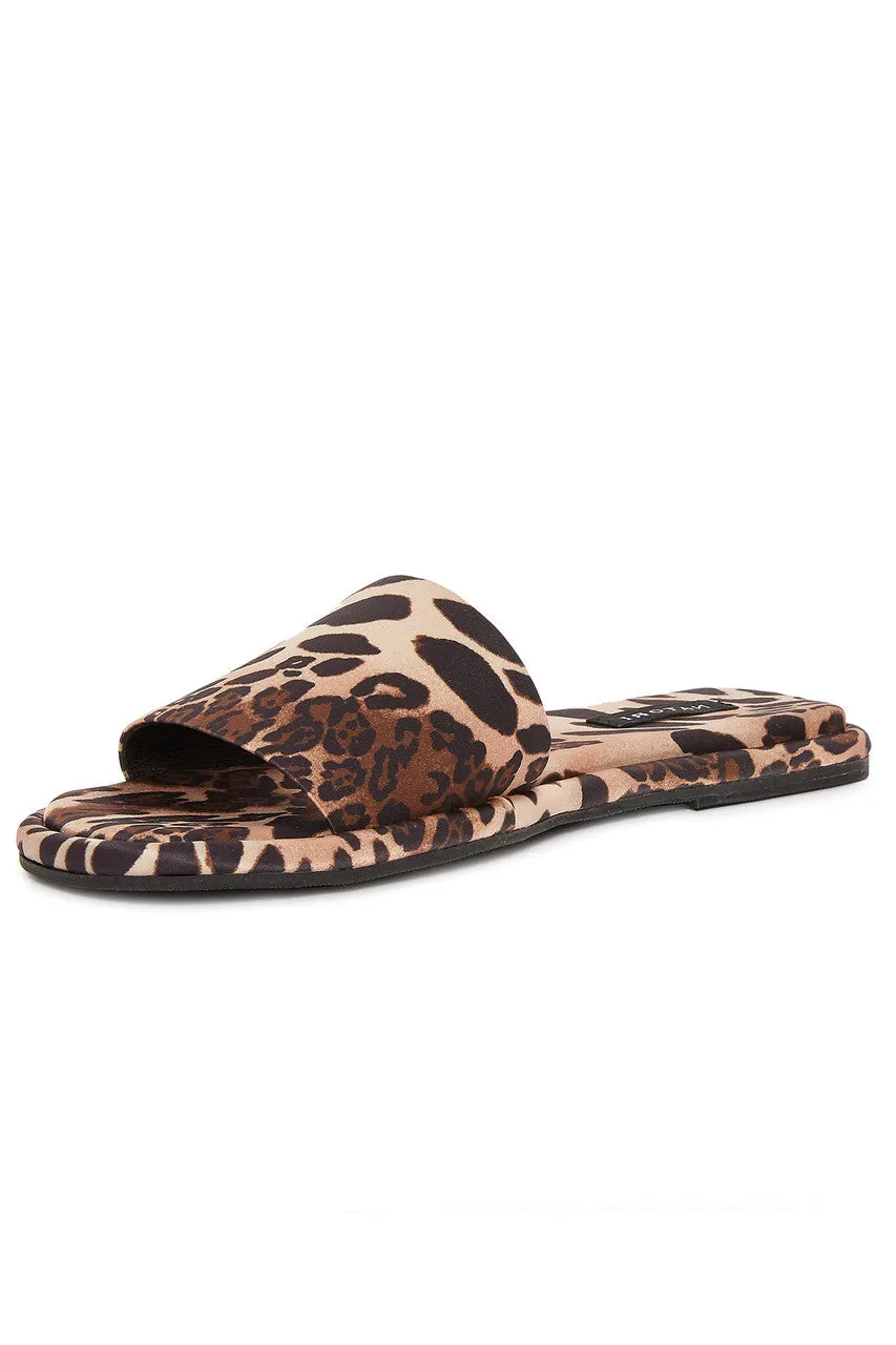 Radial Luxe Leopard Satin Slide